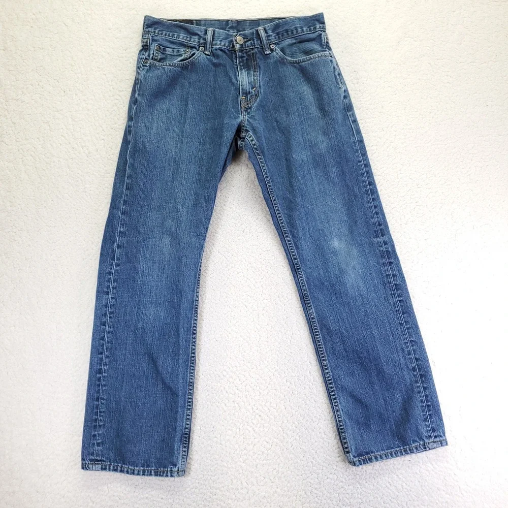 Levis 559 Relaxed Straight Jeans Mens 30x30 Medium Wash Blue Denim 00559-4010